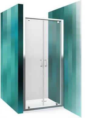 dušas durvis LLDO2, 1000 mm, h=1900, briliants/caurspīdīgs stikls